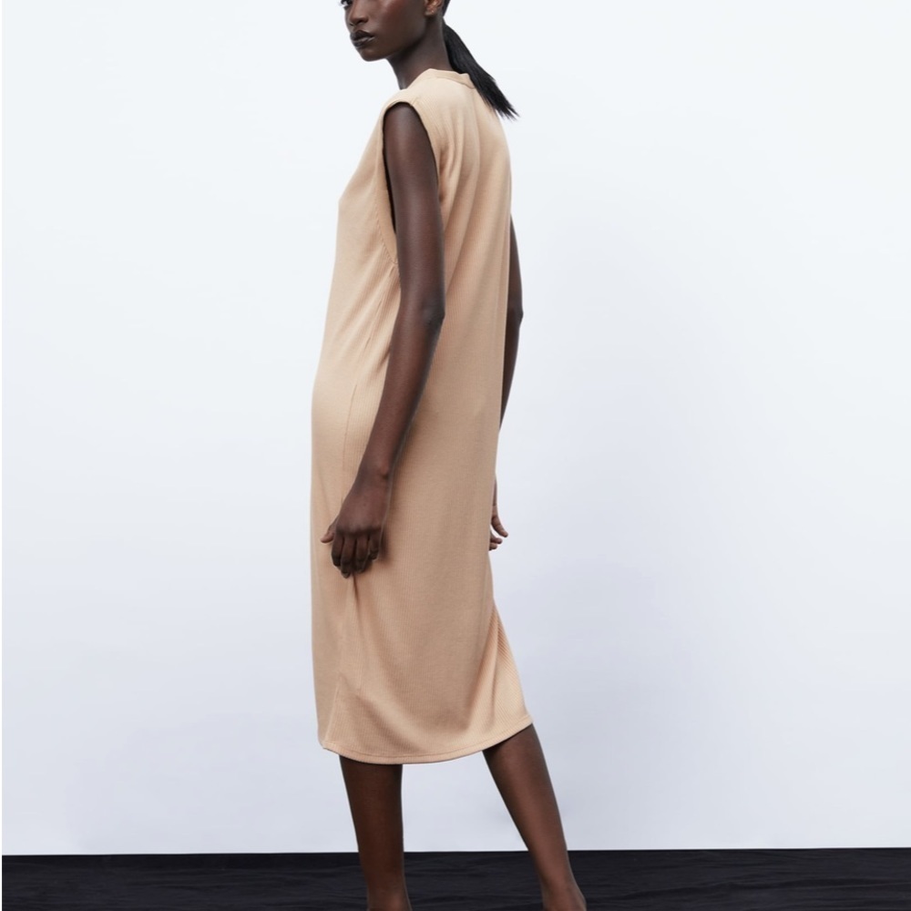 ZARA Button Vest Dress - Picture 2 of 5